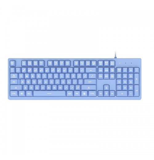 AJAZZ  DKS100 Mechanical Feel Keyboard Class Tea Shaft Film Keyboard E-sports Game Keyboard Student Girl Gift Office Ergonomic Usb-c USB Cable Windows10 FCC