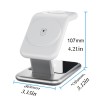 3-in-1 15W Fast Magnetic Wireless Charging-standFor Apple IWatch SE/7/6/5/4/3/2/1, AirPods 1/2/3/AirPods Pro,Compatible With IPhone 14/13/12/Pro Max/11 Series/XS Max/XR/XS/X/8/8 Plus