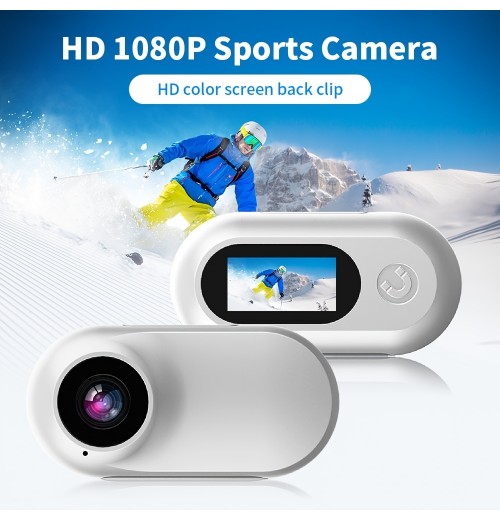 2022 New Small Action Camera, Portable Thumb Camera For Travel, Sports, Vlogging, Weight 22g, With Portable Camera Accessories, Data Cable With 32GB TF Card