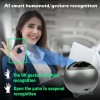 360° Auto Face Tracking Phone Holder, Smart Gesture Control, 360° & 26° Dual-axis Automatic Rotation, Phone Stabilizer For Video Recording