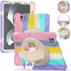 1PC Simple Style Shatterproof Protective Anti-Drop  Silicone Pad  Case For IPad With Pen Slot, Stand, Hand Strap, Shoulder Strap