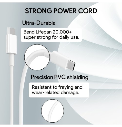 96W USB C Fast Charger Power Adapter For Mac Book Pro Charger Compatible With New Mac Book Air 13 Inch & Mac Book Pro 16, 15, 14, 13 Inch 2021 2020 2019 2018, With 6ft USB C To C Charge Cable